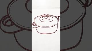 How to draw casserole art shorts casserole [upl. by Ttenneb]