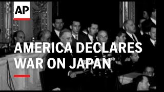 AMERICA DECLARES WAR ON JAPAN  SOUND [upl. by Ailimaj]