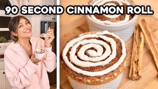 Cinnamon Rolls in 90 Seconds Sugar Free Low Carb and Keto Friendly Recipe [upl. by Gregorio907]