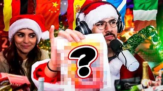 WE TRIED CHRISTMAS FOODS FROM AROUND THE WORLD 🌍 [upl. by Annehs]