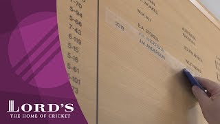 Chris Woakes amp Jimmy Anderson on the Honours Boards  Honours Board Legends [upl. by Huldah]