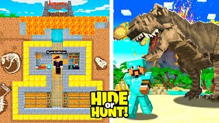 100 Players Compete in a Minecraft JURASSIC Hide or Hunt [upl. by Melly]