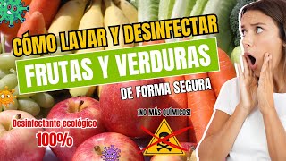 🍎 Cómo lavar y desinfectar frutas verduras y alimentos de forma segura con agua ozonizada 💦 [upl. by Yessak791]