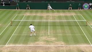 Hewitt v Henman Classic Wimbledon Rally [upl. by Nirehtac441]