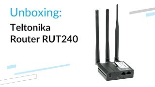 Teltonika RUT240  unboxing [upl. by Kessiah]