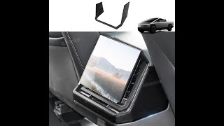 Hansshow Cybertruck Carbon Fiber Rear Screen Frame Trim [upl. by Adda620]