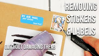 How to remove stickers without damaging them also works for labels amp stamps [upl. by Zug]