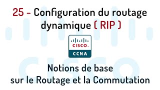 25 configuration du Routage dynamique Protocole RIP [upl. by Churchill]