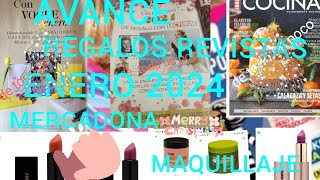 AVANCE REGALOS REVISTAS ENERO 2024 MERCADONA BAJADAS DE PRECIO INTERESANTES MAQUILLAJE YA LLEGO 🎁 [upl. by Ddart]