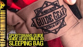 Guide Gear Minus 30 Sleeping Bag by Sportsmans Guide  Preapredmind101 [upl. by Lorsung]