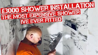 THE MOST EXPENSIVE SHOWER IVE EVER FITTED COMPLETE INSTALLATION VIDEO OF THE HANSGROHE RAINSELECT [upl. by Silvan]