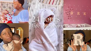 POSTPARTUM VLOG REALISTIC 24 HOURS WITH A NEWBORN  SHEIN WALL ART HAUL [upl. by Terrence1]