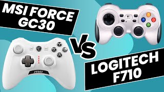 MSI Force GC30 v2 vs Logitech F710 Gaming Controller [upl. by Onateyac]