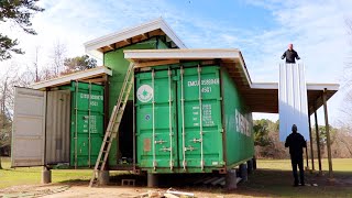 We Built An Off Grid SHIPPING CONTAINER HOME start to finish [upl. by Raimondo]