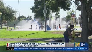 City spray parks closed June 27 and 28 [upl. by Engapmahc331]