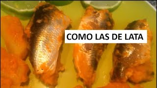 SARDINAS EN TOMATE COMO LAS DE LATA CROQUETAS DE SARDINA SARDINAS ENTOMATADAS [upl. by Pip]