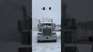 Peterbilt cold starting up dieselvehicle automobile car [upl. by Anivid179]