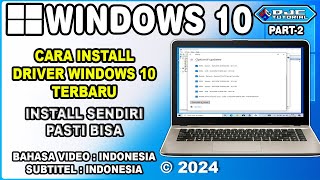 CARA INSTALL DRIVER WINDOWS 10 TERBARU [upl. by Genaro]