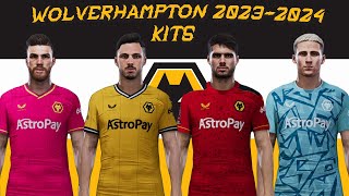 Wolverhampton New Season Kits 20232024 PES2021 Sider pes2021 wolverhampton kits [upl. by Regazzi]