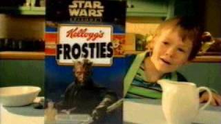 Star Wars Episode 1 TV Commercial  Kelloggs Frosties Game Packs [upl. by Ahsekat]