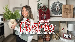 NEW 2024 CHRISTMAS DECORATE WITH ME  COZY CHRISTMAS KITCHEN DECOR  DECORATING FOR CHRISTMAS [upl. by Eesdnyl]