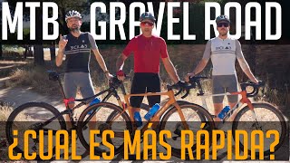 MTB vs ROAD vs GRAVEL ¿Cuál es más rápida [upl. by Aniara]