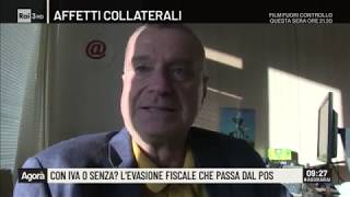 Con iva o senza Levasione fiscale che passa dal Pos  Agorà 12092019 [upl. by Anehsak653]