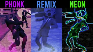 Speakerman Dancing Original vs Phonk vs Remix All version [upl. by Ahtnamys]