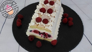 Löffelbiskuit Kuchen mit Beeren  No bake I ohne backen I Kühlschranktorte  Sommertorte [upl. by Secnarf218]