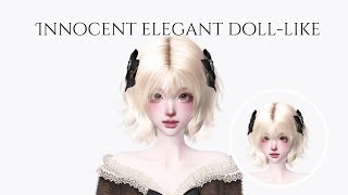 Zepeto face tutorial  Innocent elegant dolllike  Dont copy  zpt evwyllum [upl. by Nigam]