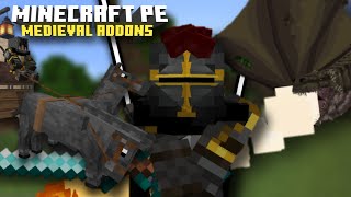 Best Fantasy and Medieval Addons For MCPE [upl. by Ericha]