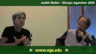 Judith Butler and Giorgio Agamben Eichmann Law and Justice 2009 77 [upl. by Aerdno118]