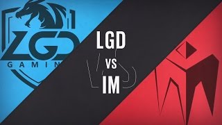 【LPL春季賽】第9週 LGD vs IM 3 [upl. by Ahsinat]