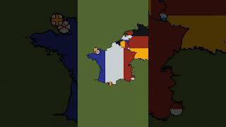 Building France in 3 Scales france french maps flags minecraft [upl. by Frolick]