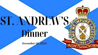 Muskets of the Crown St Andrew’s Dinner [upl. by Adorne566]