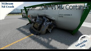 BeamNgDrive  Car Vs Milk Container 1  NgBeam ND Crash [upl. by Nomled]