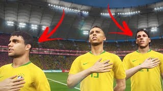 BRASIL VS SÉRVIA A ESTRÉIA DE GEROMEL E FÁGNER  PES 2018  COPA DO MUNDO 2 [upl. by Dowlen510]