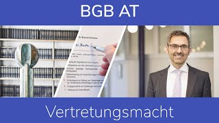 BGB AT Vertretungsmacht [upl. by Osrock935]