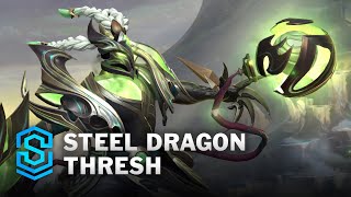 Steel Dragon Thresh Wild Rift Skin Spotlight [upl. by Leivad748]