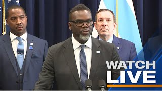 LIVE  Mayor Brandon Johnson delivers Chicago budget address [upl. by Ahsiekin]