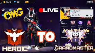 Lord Gamer is live Free Fire Grandmaster push [upl. by Burtie]