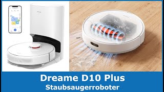 Dreame D10 Plus Saugroboter mit Wischfunktion im Test Vergleich 2024 🥇 Günstiger Roboter Staubsauger [upl. by Bess]