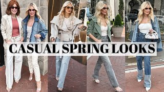 Casual Spring Looks For Women Over 40  Fashion Over 40 [upl. by Beaner]