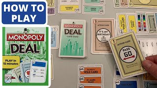 Monopoly Deal Card Game Rules amp Instructions  How to Play [upl. by Yelwah]