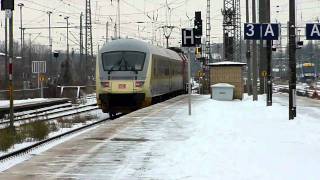 BR 120 5020 mit Messzug verlässt Magdeburg Hbf [upl. by Yramanna]