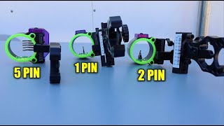 1 PIN vs 2 PIN vs 5 PIN Bow Sight [upl. by Nevla880]