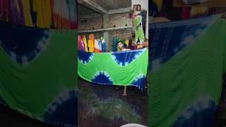 Tie dyeing cotton saree linencottonsaree viralshorts sareestyle sareehaul sareewithprice [upl. by Seigler]