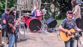 No Regrets  LIVE 5 year old Drummer Avery Drummer Molek amp Ruff Creek Drum Cover [upl. by Naor663]