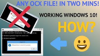 How to register any ocx file WORKING windows 10 [upl. by Serle39]