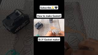 HOW TO MAKE GASKET🖤 funny gasket fypシ゚viral diy shortvideos fyp [upl. by Etteuqram]